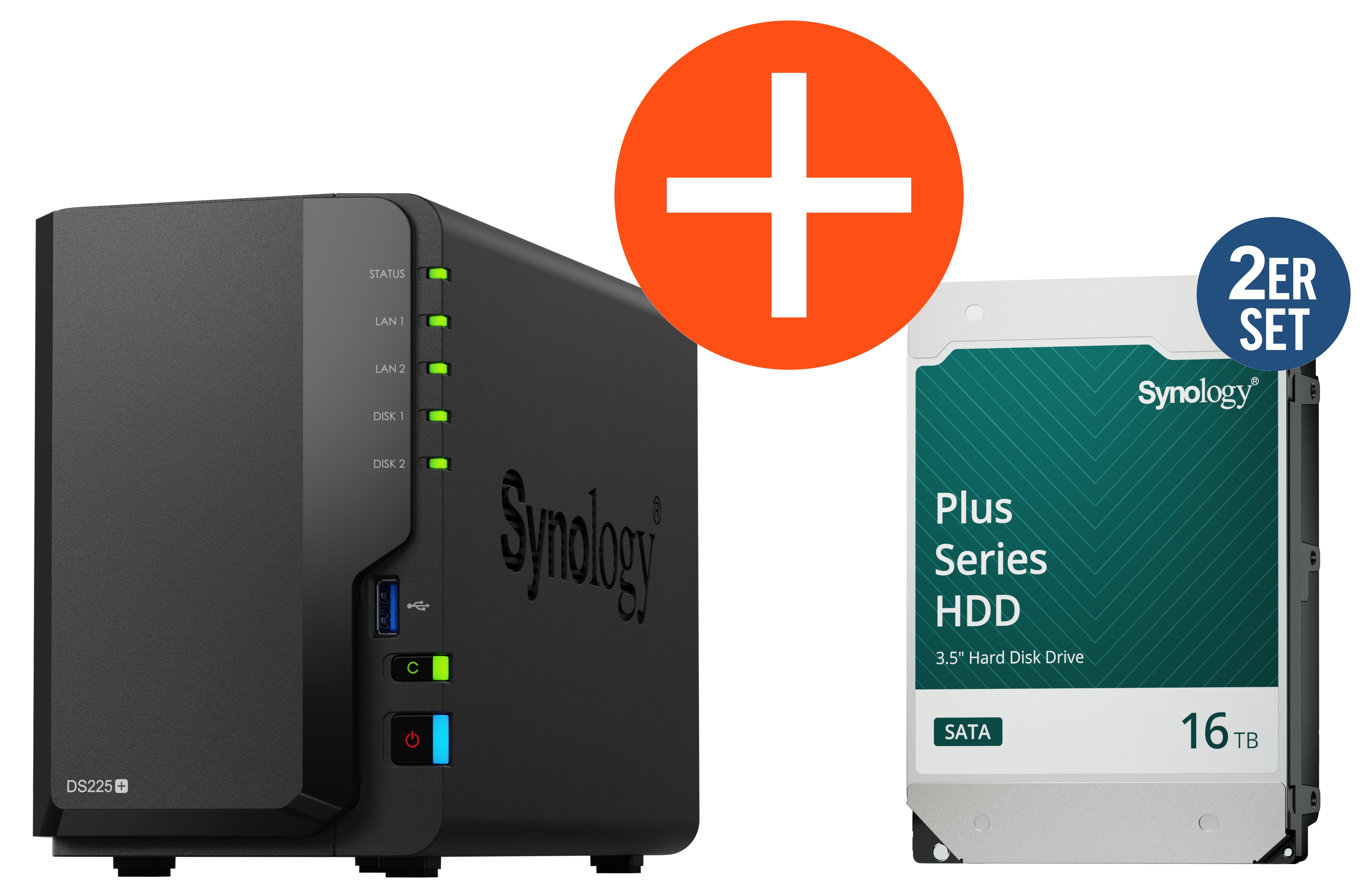 Synology Ds225+ Nas System 2-Bay 12 Tb Inkl. 2X 6 Tb Hdd Hat3300-6T Ds225+_Hat3300-6T - Bild 17