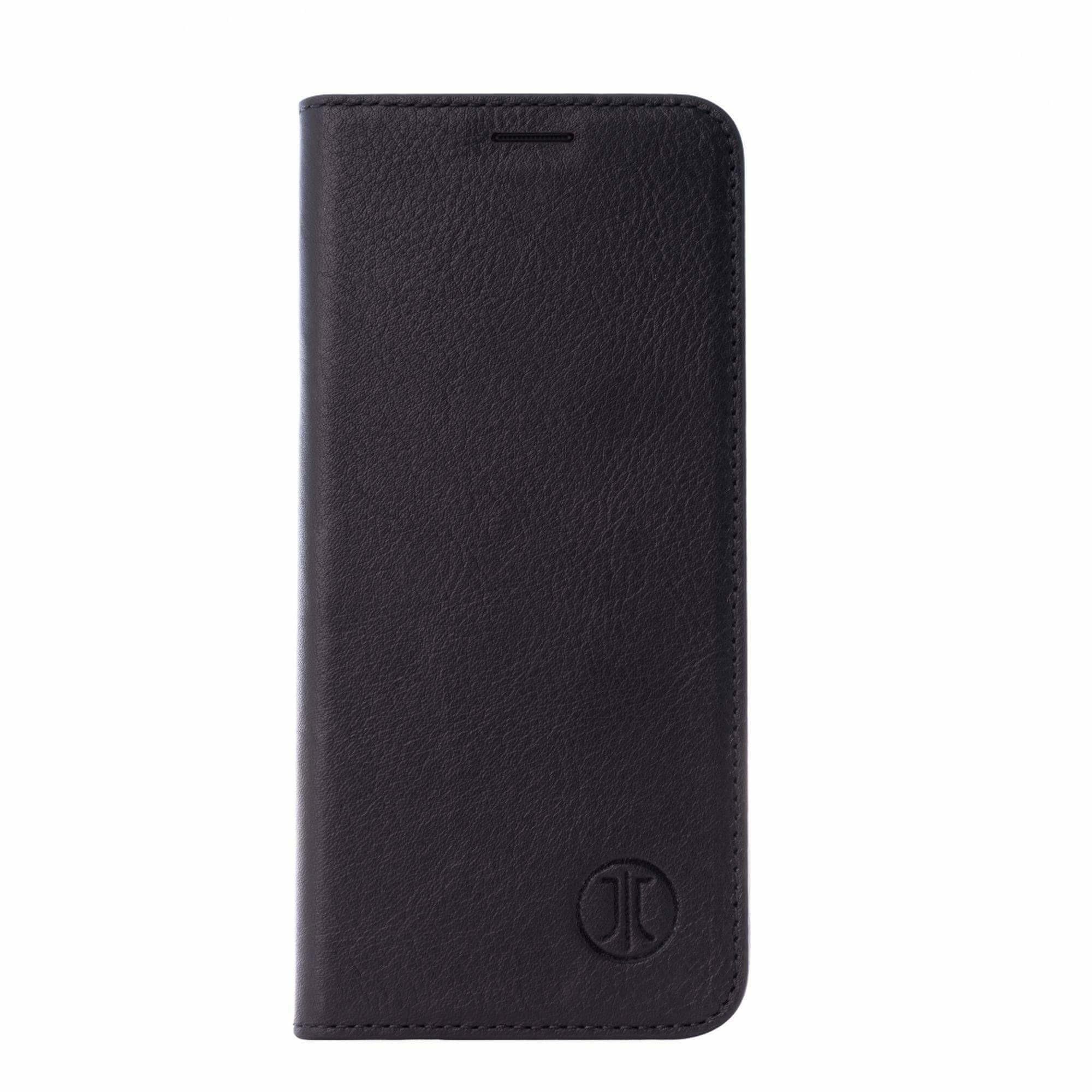 JT Berlin Echtleder BookCase Tegel für Apple iPhone 17 Pro schwarz