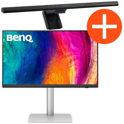 Image of BenQ PD2730S 68,6cm (27") 5K IPS Designer Monitor + ScreenBar Pro Monitor Lampe schwarz