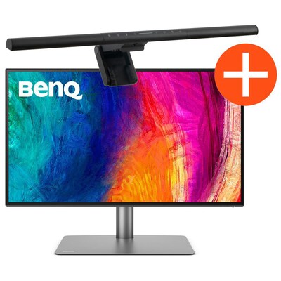 Image of BenQ PD2725U 68,6cm (27") 4K IPS Design-Monitor + ScreenBar Pro Monitor Lampe schwarz