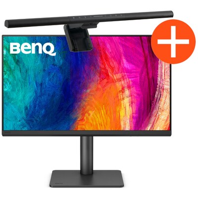 Image of BenQ PD2706QN 68,6cm (27") QHD IPS Grafik-Monitor + ScreenBar Pro Monitor Lampe schwarz