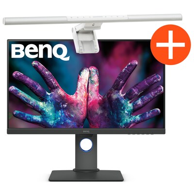 Benq  PD2705Q 68,6cm (27″) QHD IPS Grafik Monitor + ScreenBar Pro Monitor Lampe silber | 04718755080821