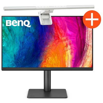 Benq  PD2706QN 68,6cm (27″) QHD IPS Grafik-Monitor + ScreenBar Pro Monitor Lampe silber | 04718755095412