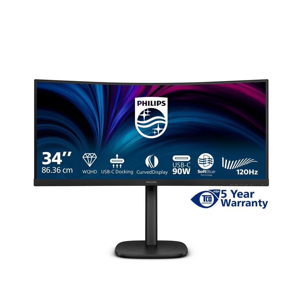 Philips 34B2U3600C 34 Zoll UWQHD VA Panel 21:9 120 Hz Curved Monitor