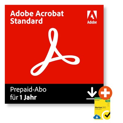 Adobe Acrobat Standard | Download & Produktschlüssel | inkl. Norton