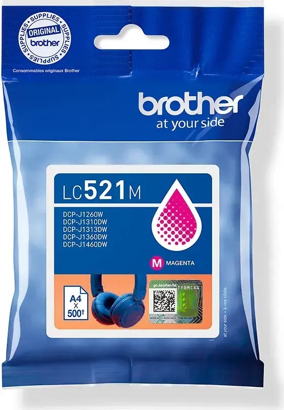 Brother Lc-521Y Original Druckerpatrone Für 500 Seiten Gelb Lc521y
