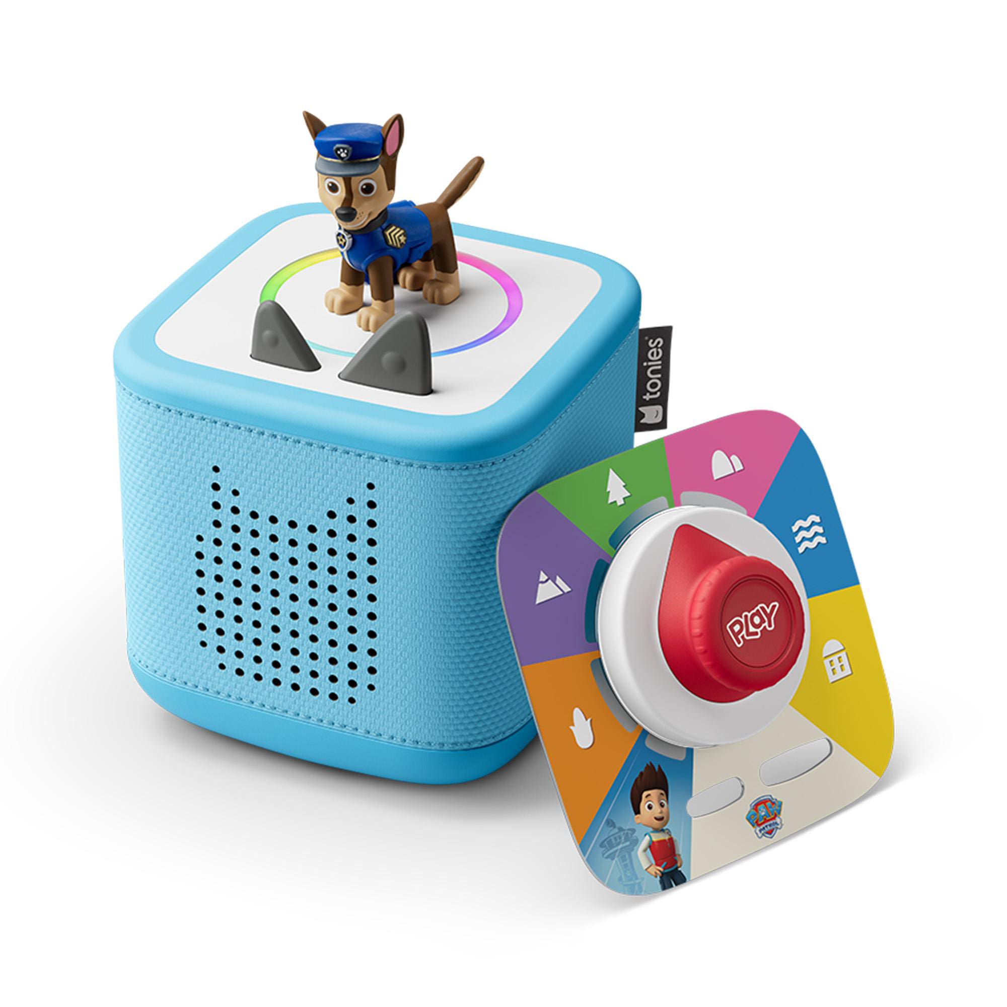 Tonies Toniebox 2 kabelloser Lautsprecher für Kinder himmelblau inkl. Game Tonies Play M & Paw Patrol Tonie Chase Image