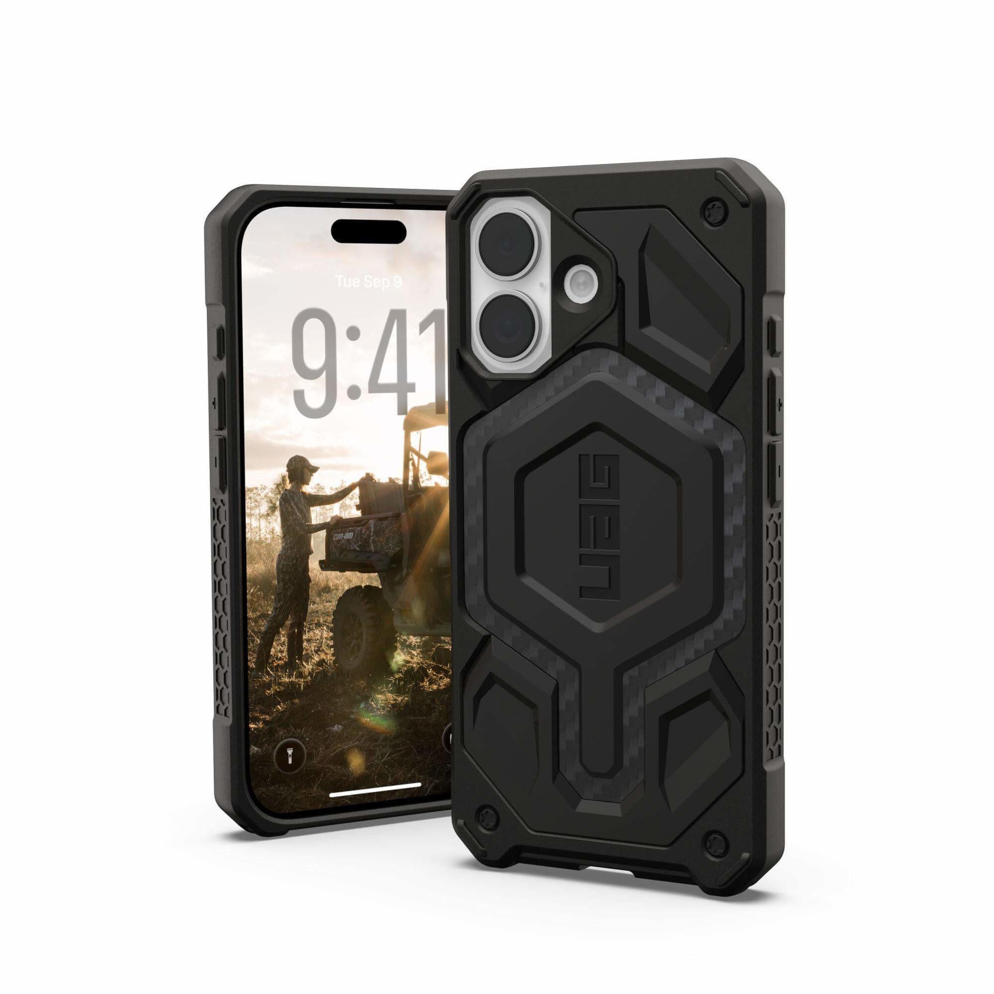 UAG Urban Armor Gear Monarch Pro MagSafe Case Apple iPhone 17 carbon fiber