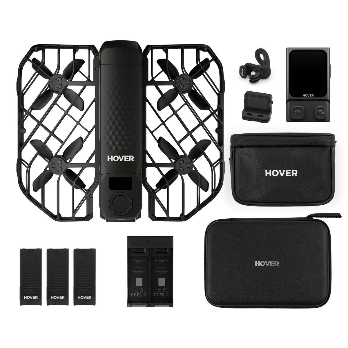 HOVERAir Kamera-Drohne X1 PROMAX Ultimatives Fahrrad-Set schwarz