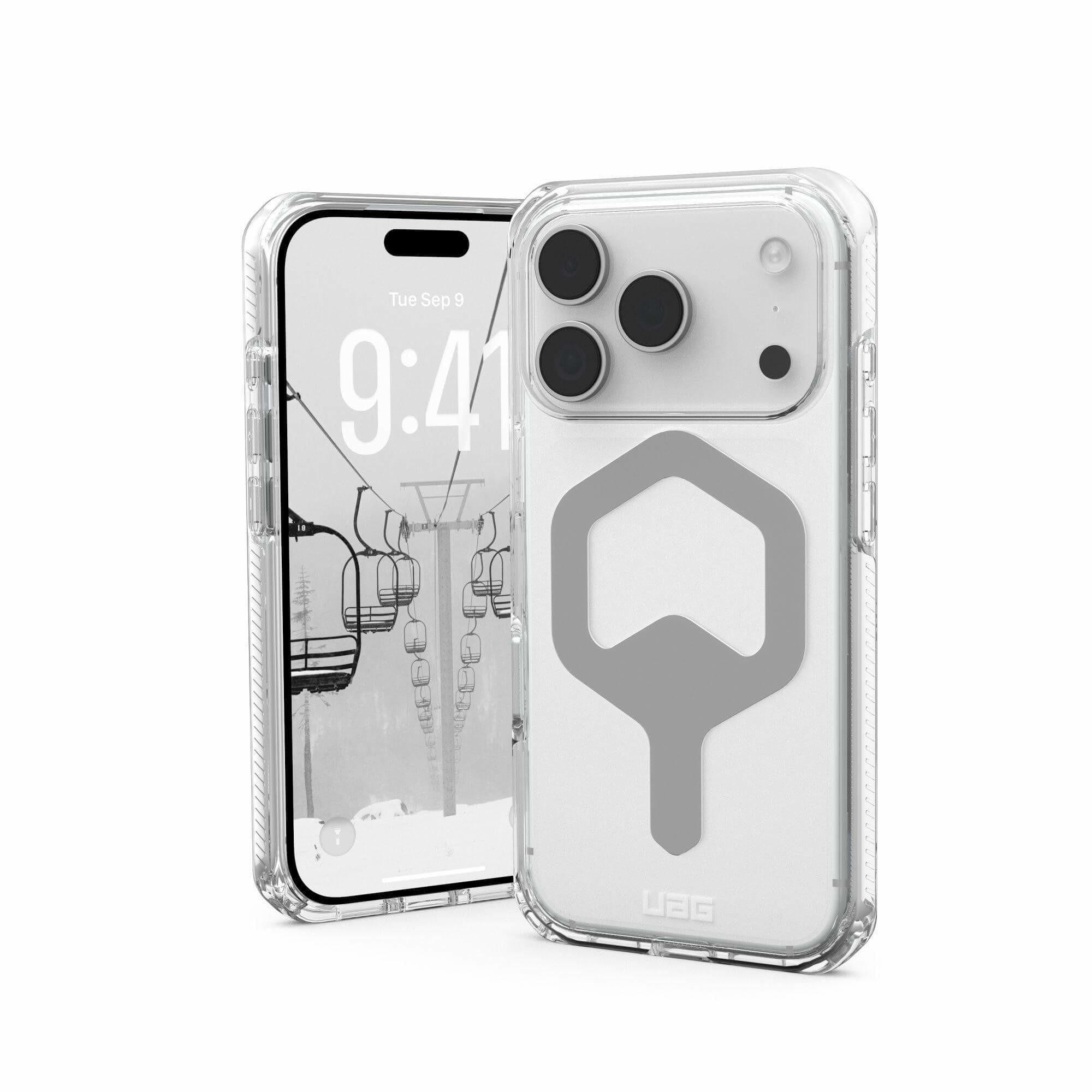 UAG Urban Armor Gear Plyo MagSafe Case Apple iPhone 17 Pro ice (transparent/silber)