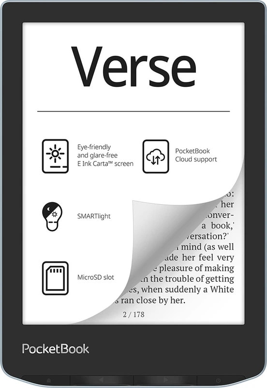 PocketBook Verse eReader bright blue mit 212 DPI 8 GB