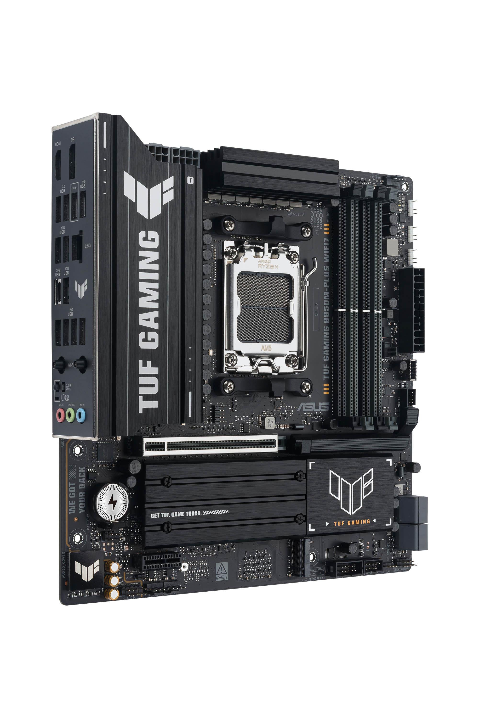 Asus Tuf Gaming B850m-Plus Wifi7 Matx Mainboard Sockel Am5 Dp/Hdmi/Usb-C Größe 5.0 - Image 2