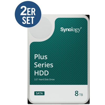 Synology HAT3320-8T - 2x 8 TB 7200 rpm 256 MB 3,5 Zoll SATA 6 Gbit/s CMR Doppelpack