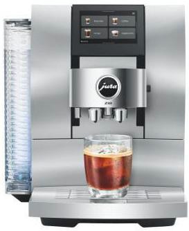 JURA Z10 (EB) Kaffeevollautomat, 51 Spezialitäten, 4,3"-Touchscreen, WiFi, Light & Cold Brew, Sweet Foam mit Sirup- & Schokoaufsatz, Coffee Timer, Aluminium White