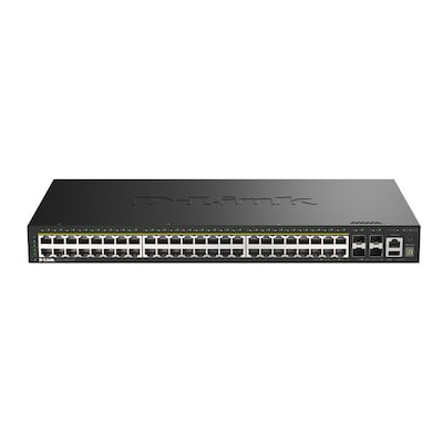 D-Link  DGS-1530-52P/E Smart Managed PoE 52-Port-Stackable-Gigabit-Switch | 00790069474507