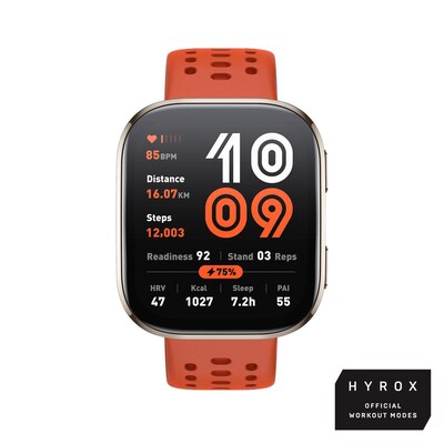 Image of Amazfit BIP 6 Aktivitäts-Tracker Red HYROX-Modus