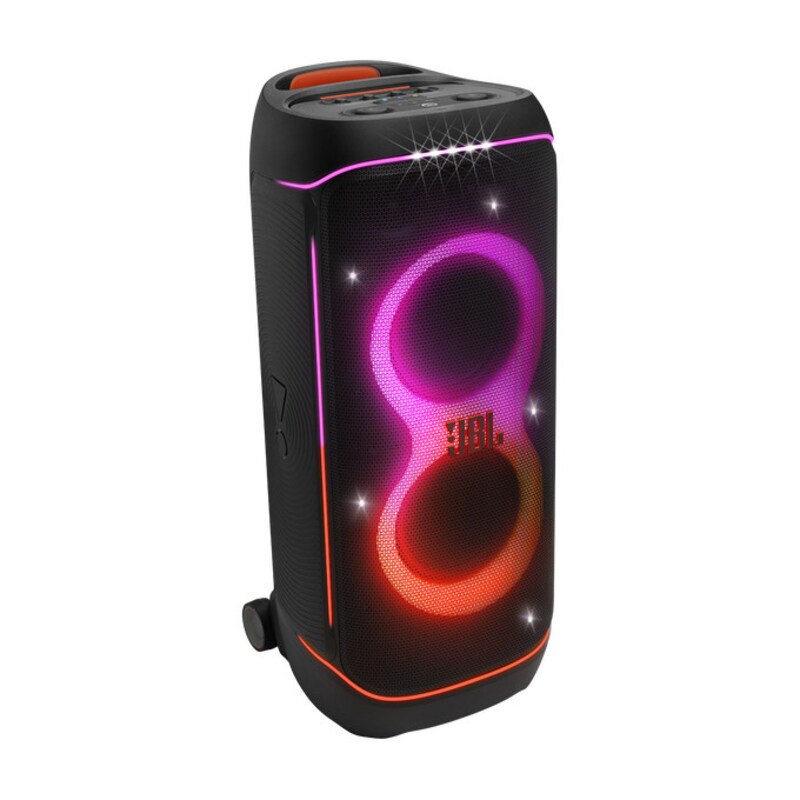 720 günstig Kaufen-JBL Party Box 720 Bluetooth-Lautsprecher schwarz mit Rollen. JBL Party Box 720 Bluetooth-Lautsprecher schwarz mit Rollen <![CDATA[• Bluetooth-Lautsprecher mit 800 W Leistung, 230V-Stromversorgung • individuell anpassbare Lightshow, Gitarren- und Mikrofon-