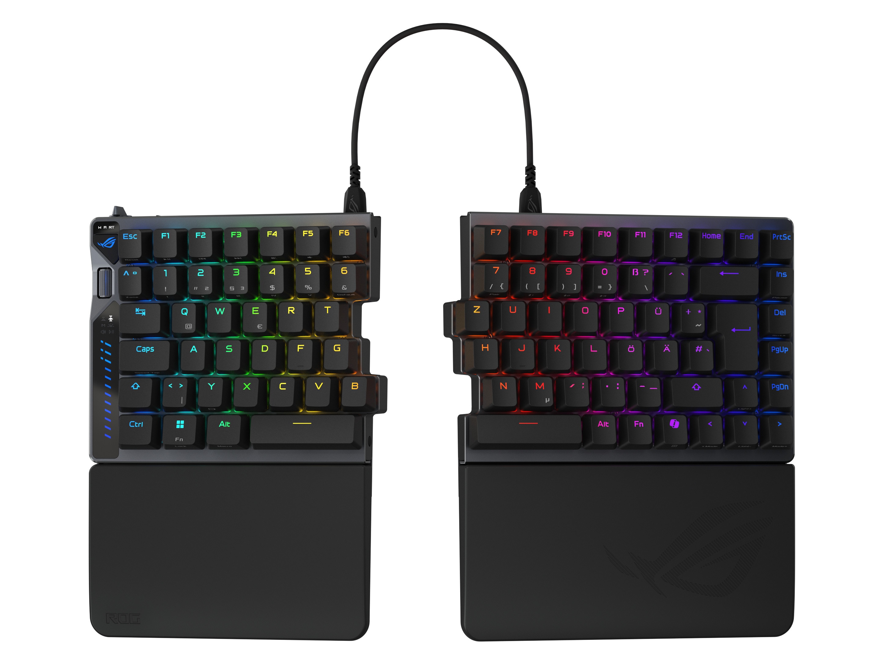 ASUS ROG Falcata 75% Gaming Tastatur kabelgebunden / kabellos (Bluetooth / Funk), Mechanisch, Schwarz