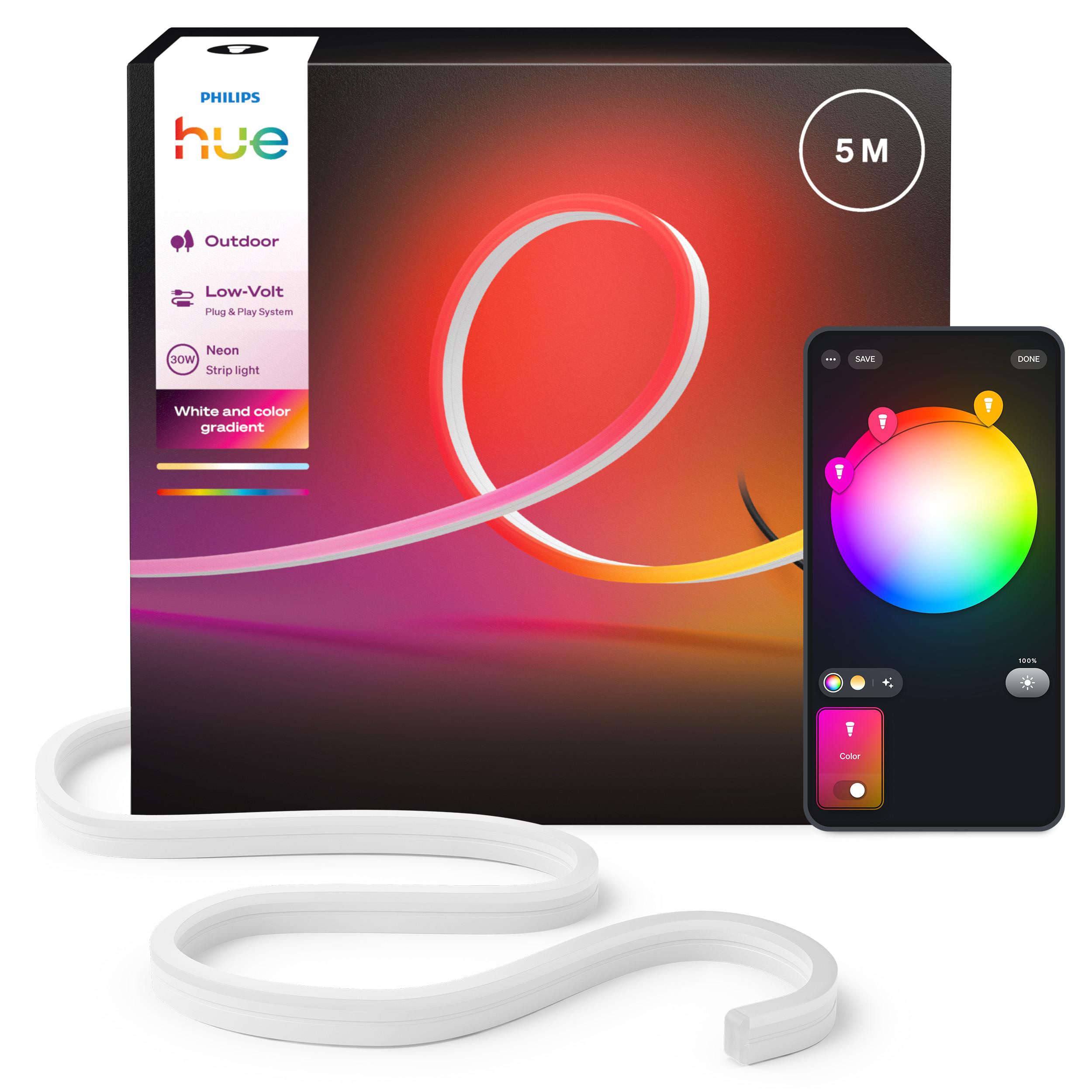 Licht Philips Hue Led-Stripe Eek: G (A - G) Neon Gradient Outdoor 30 W Rgbicww - Bild 3