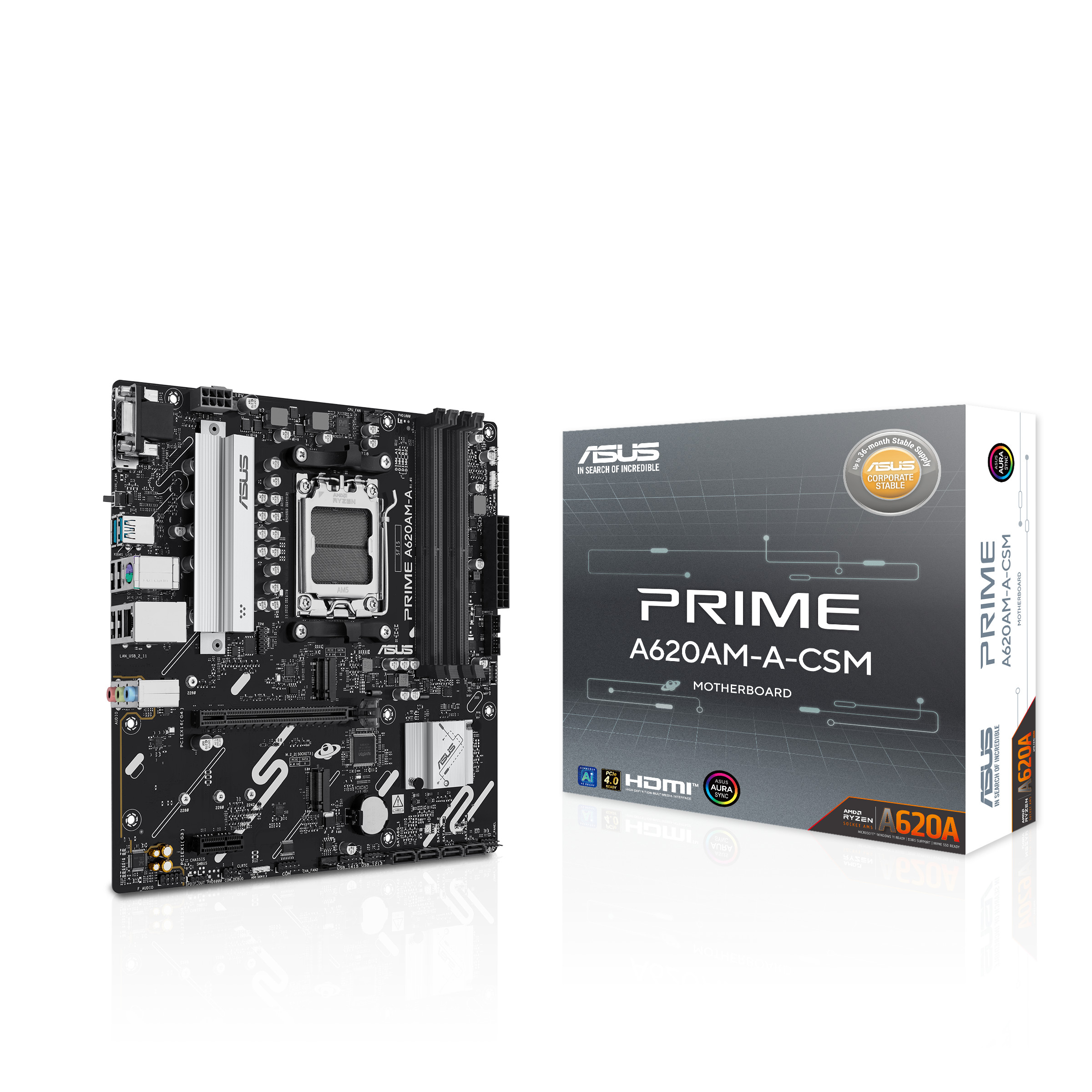 Asus Prime A620am-A-Csm Matx Mainboard Sockel Am5 Hdmi/Dp Größe 36 - Image 4