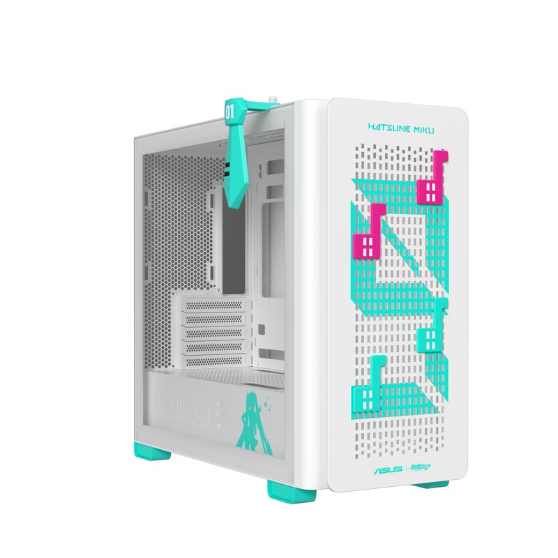 CPU/Core günstig Kaufen-ASUS A23 Hatsune Miku Edition ATX Tower Gaming Gehäuse. ASUS A23 Hatsune Miku Edition ATX Tower Gaming Gehäuse <![CDATA[• Midi-Tower Gehäuse, für Mainboards bis Midi-Tower • Max. Höhe für CPU-Kühler 165 mm, Max. GPU-Länge 380 mm • Interne Einsch