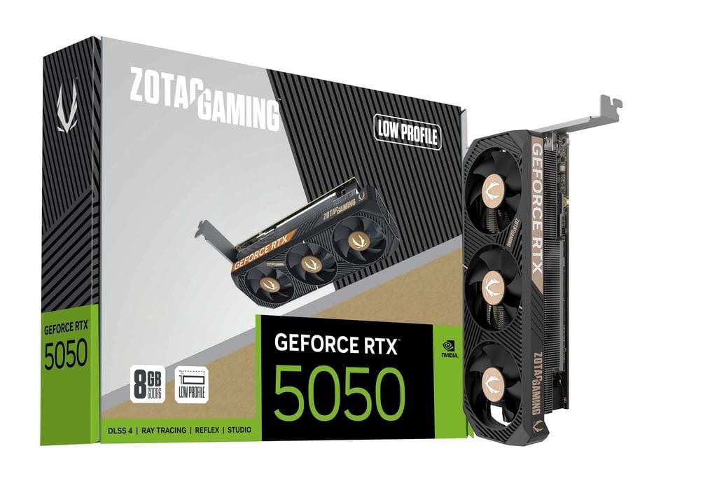 ZOTAC GAMING GeForce RTX 5050 Low Profile 8GB GDDR6 Grafikkarte 3x DP, 1x HDMI
