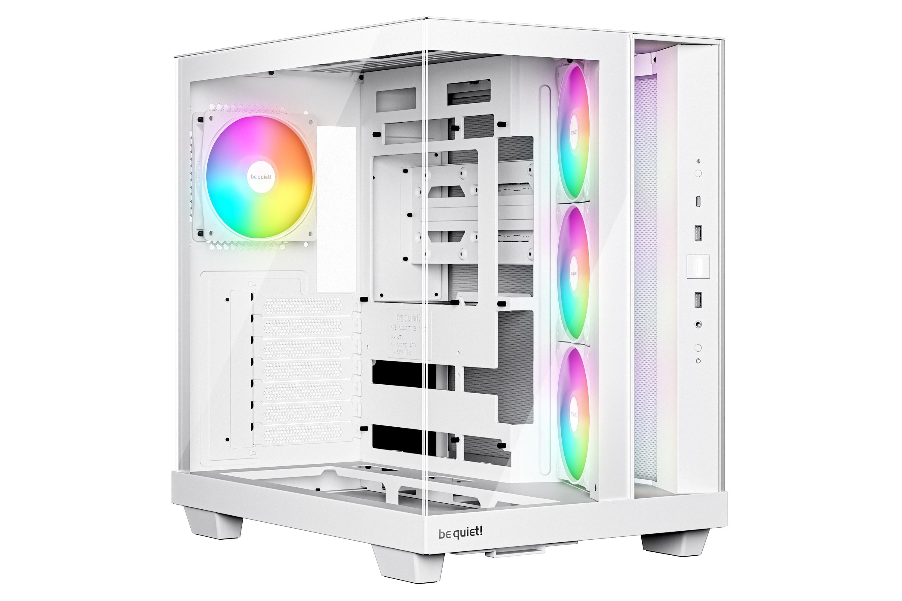 be quiet! Light Base 500 Gaming PC Gehäuse Midi-Tower Weiß