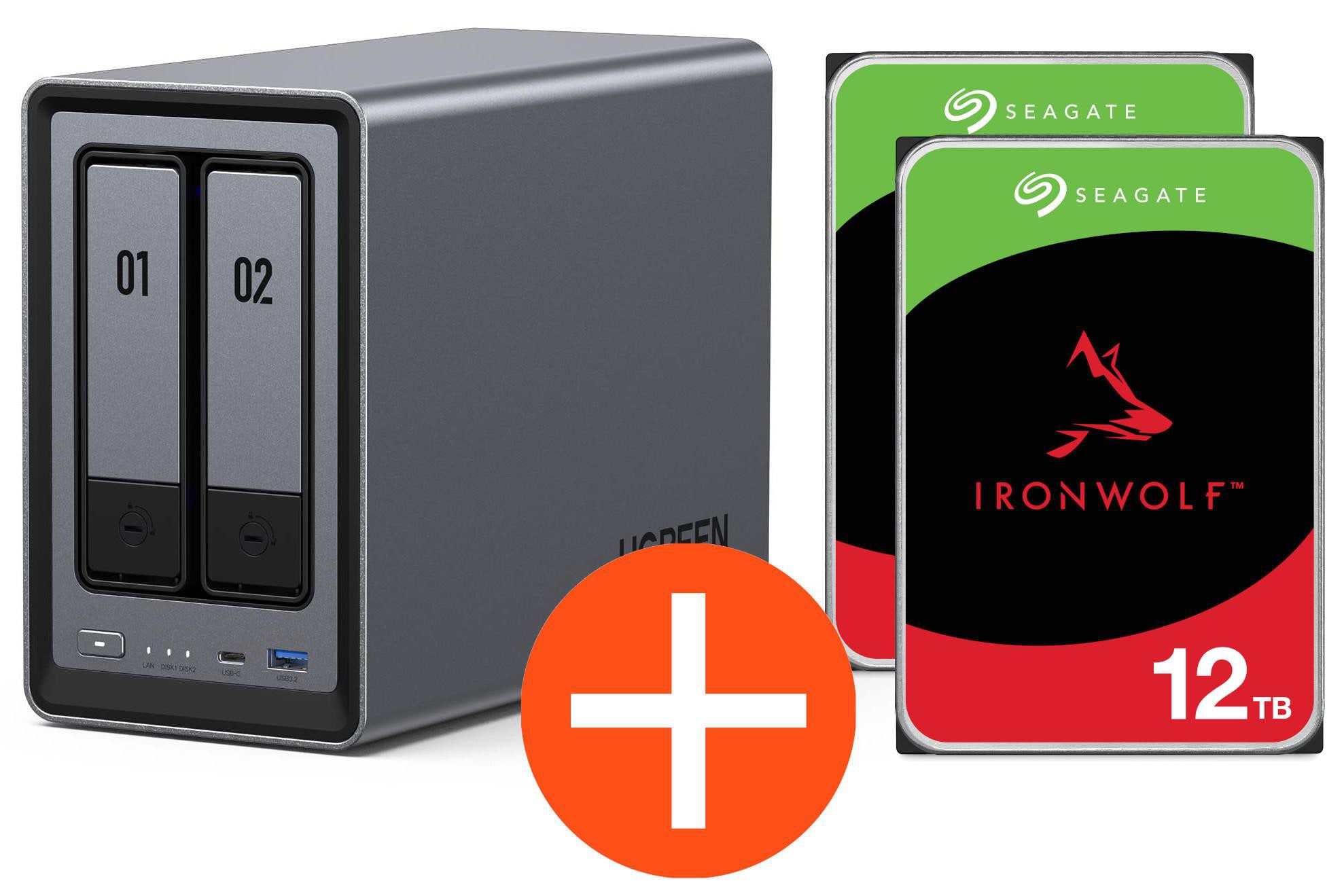 UGREEN DXP2800 NAS-System 8 TB + 2x 4 TB Seagate IronWolf-Festplatten - Image 20