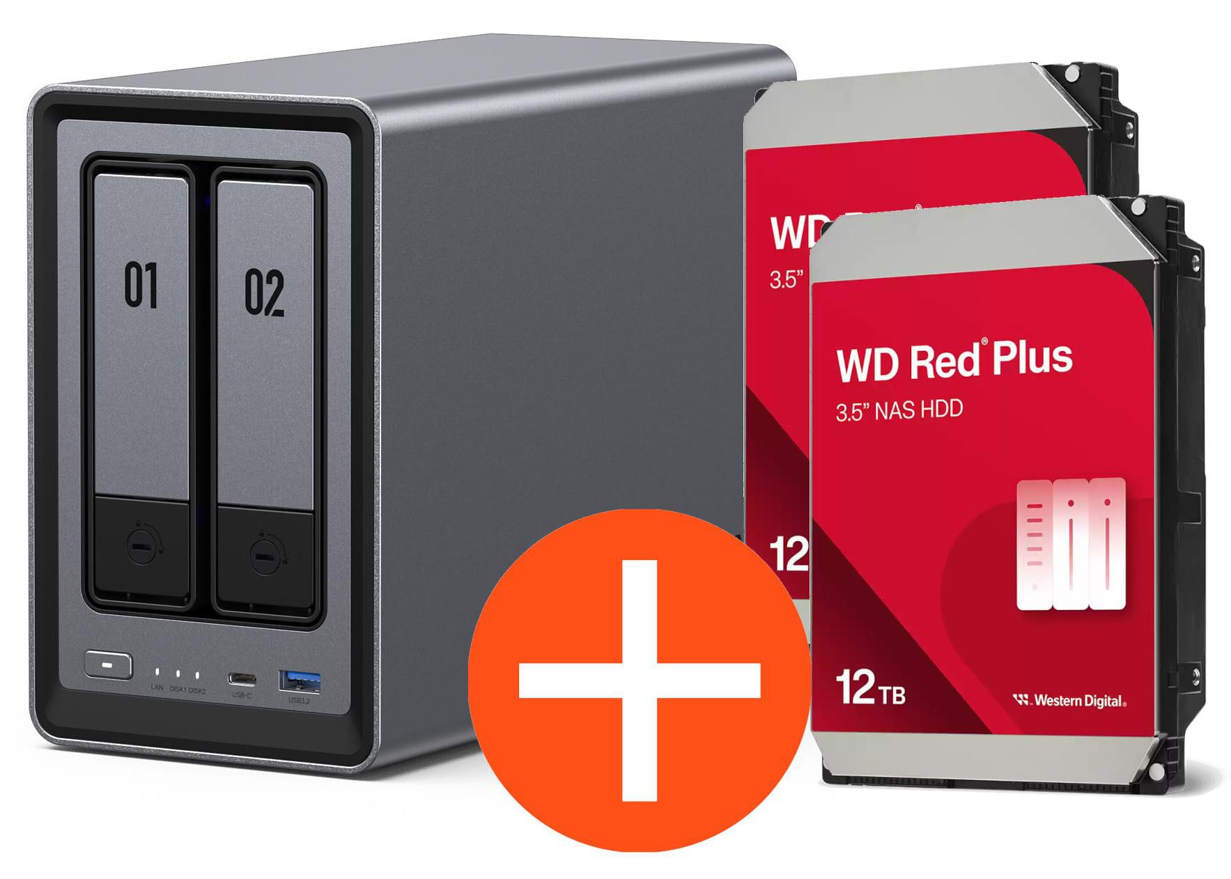 UGREEN DXP2800 NAS-System 8 TB + 2x 4 TB Seagate IronWolf-Festplatten - Image 18
