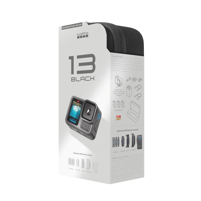 AS Black günstig Kaufen-GoPro Hero 13 Black Extended Power Bundle 5,3K60/4K120-Action Cam, Wasserdicht. GoPro Hero 13 Black Extended Power Bundle 5,3K60/4K120-Action Cam, Wasserdicht <![CDATA[• Actioncam, Staub-/Spritzwasserschutz, Wasserdicht • Video: 5,3K Videoaufnahme (60 fps