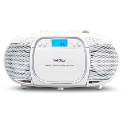 Medion LIFE® E66476 CD-/MP3-/Kassettenspieler weiß
