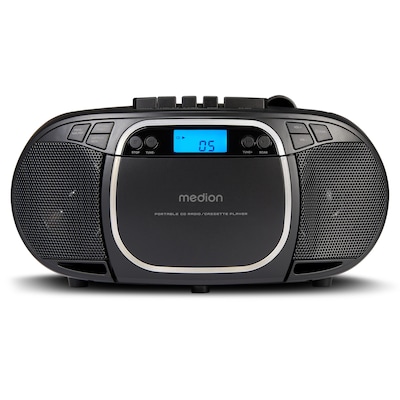 Medion LIFE® E66476 CD-/MP3-/Kassettenspieler schwarz