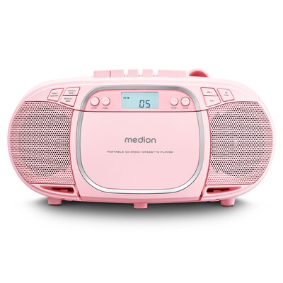 Medion LIFE® E66476 CD-/MP3-/Kassettenspieler pink