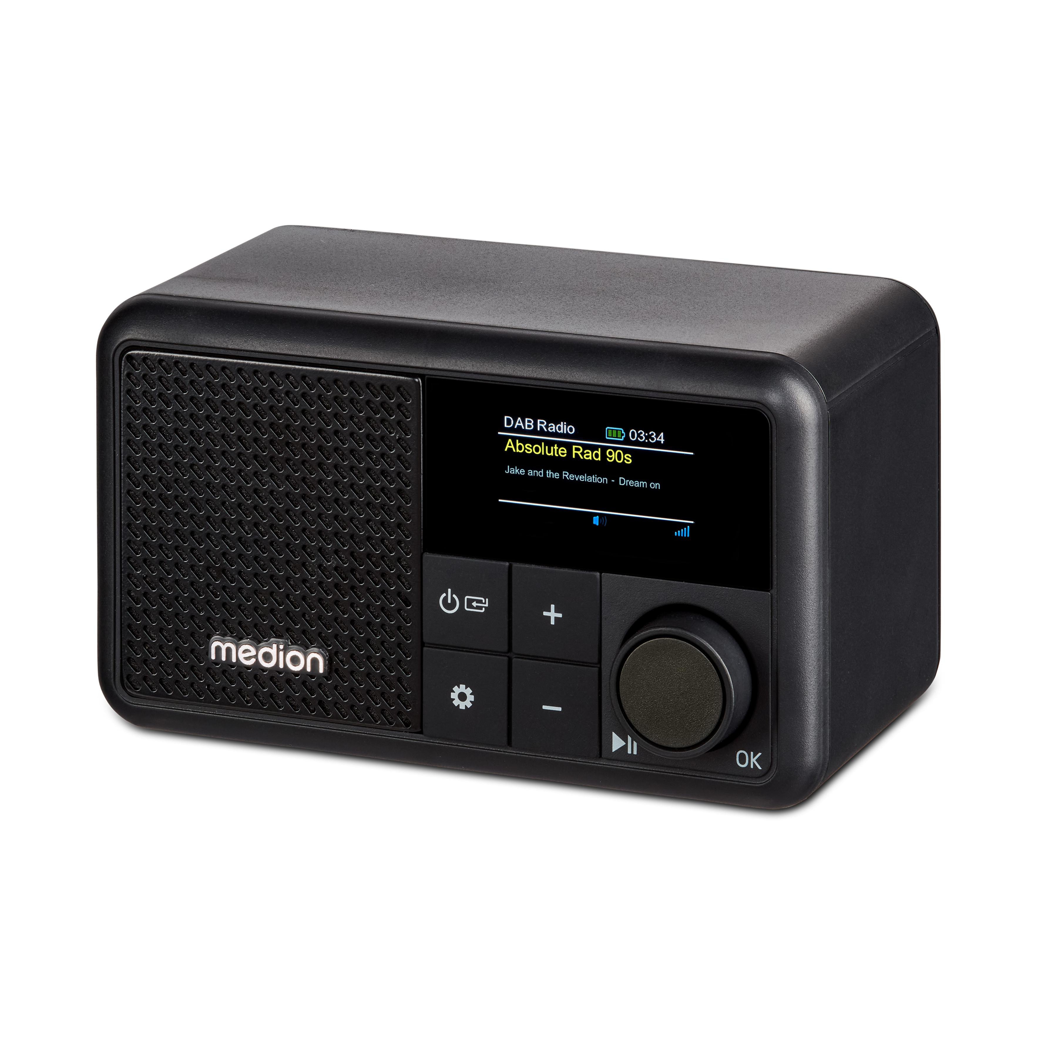 Medion LIFE® S66822 Tragbares DAB+ Radio schwarz