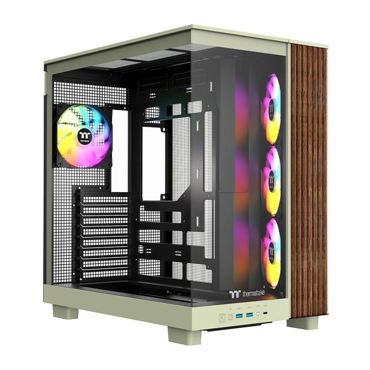 THERMALTAKE View 380 XL WS ARGB Midi Tower ATX Gehäuse matcha green