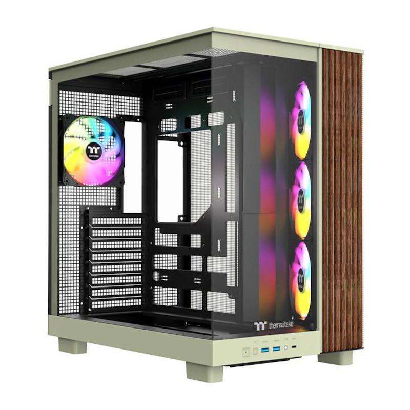 38 x günstig Kaufen-THERMALTAKE View 380 XL WS ARGB Midi Tower ATX Gehäuse matcha green. THERMALTAKE View 380 XL WS ARGB Midi Tower ATX Gehäuse matcha green <![CDATA[• Midi-Tower Gehäuse, für Mainboards bis Midi-Tower • Max. Höhe für CPU-Kühler 160 mm, Max. GPU-Län