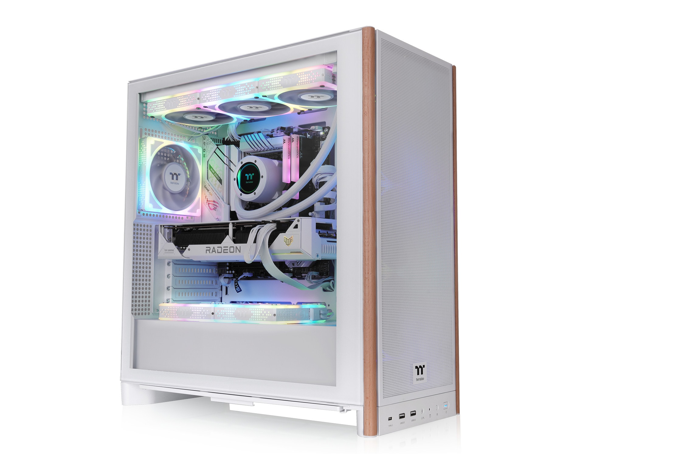 THERMALTAKE 370WS Midi Tower ATX Gehäuse snow white