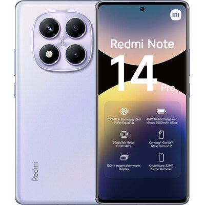Xiaomi Redmi Note 14 Pro 8/256GB 4G aurora purple