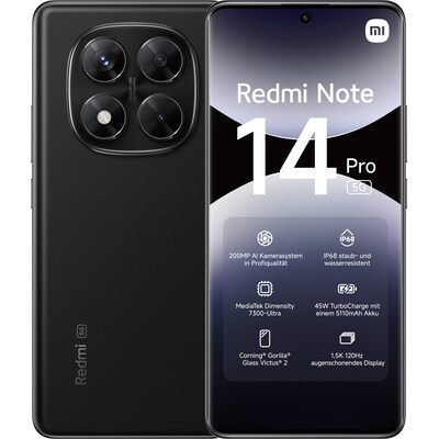 Xiaomi Redmi Note 14 Pro 5G 12/512GB midnight black