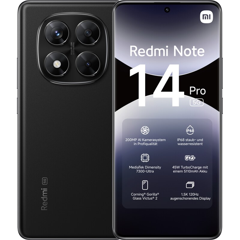 Xiaomi Redmi Note 14 Pro 5G 12/512GB midnight black