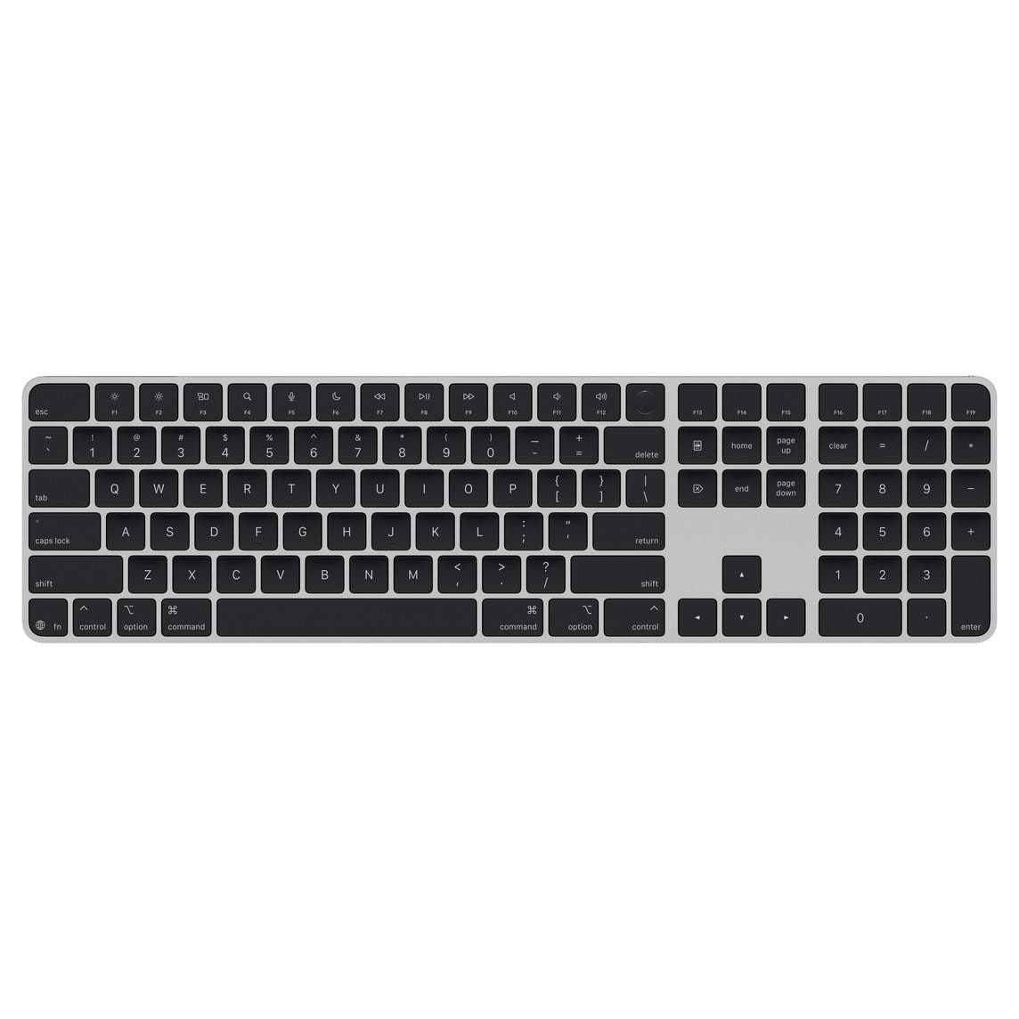 Apple Magic Keyboard mit Touch ID und Ziffernblock schwarz US Englisch MXK83LB/A