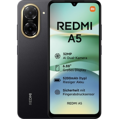 Xiaomi Redmi A5 3/64GB Dual-SIM Smartphone midnight black