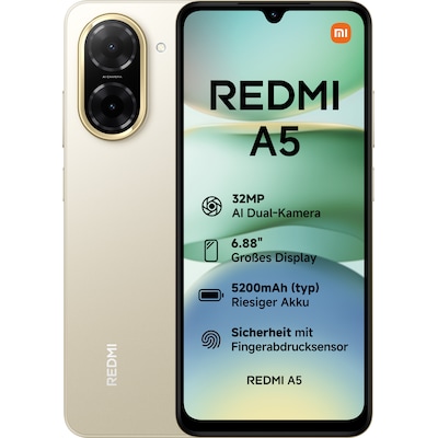 Xiaomi Redmi A5 3/64GB Dual-SIM Smartphone sandy gold