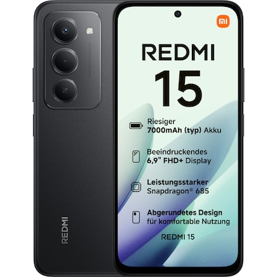 Xiaomi Redmi 15 6/128GB Dual-SIM Midnight Black