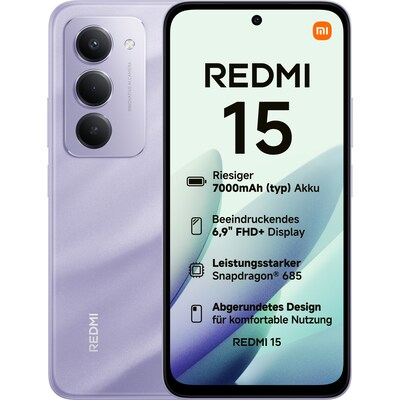 Xiaomi Redmi 15 6/128GB Dual-SIM Sandy Purple