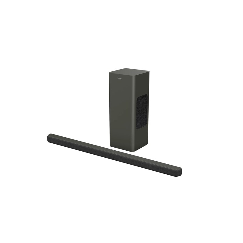 Digital günstig Kaufen-Philips Soundbar 2.1 TAB8200/10 kabelloser Subwoofer Bluetooth Dolby Atmos. Philips Soundbar 2.1 TAB8200/10 kabelloser Subwoofer Bluetooth Dolby Atmos <![CDATA[• Soundbar mit kabellosem Subwoofer • Unterstützt DTS Digital Surround, Dolby Digital, Dolby Di