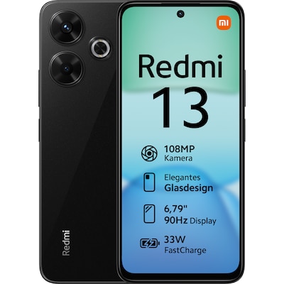 Xiaomi Redmi 13 6GB/128GB Dual-SIM Smartphone Midnight Black