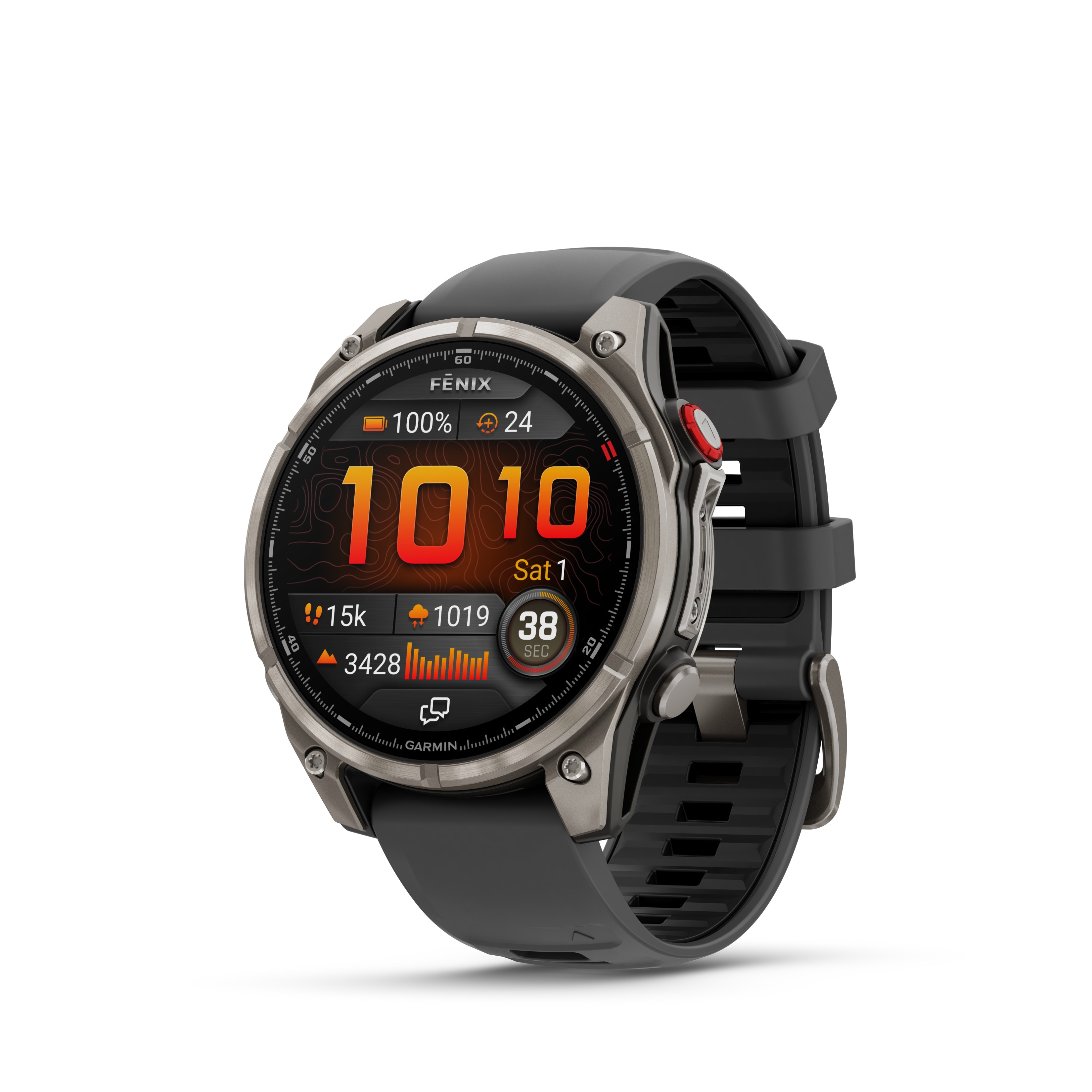 Garmin Fenix 8 Pro - 47 mm, AMOLED Sapphire, Graphit/Schwarz Titan mit QuickFit-Silikon-Armband