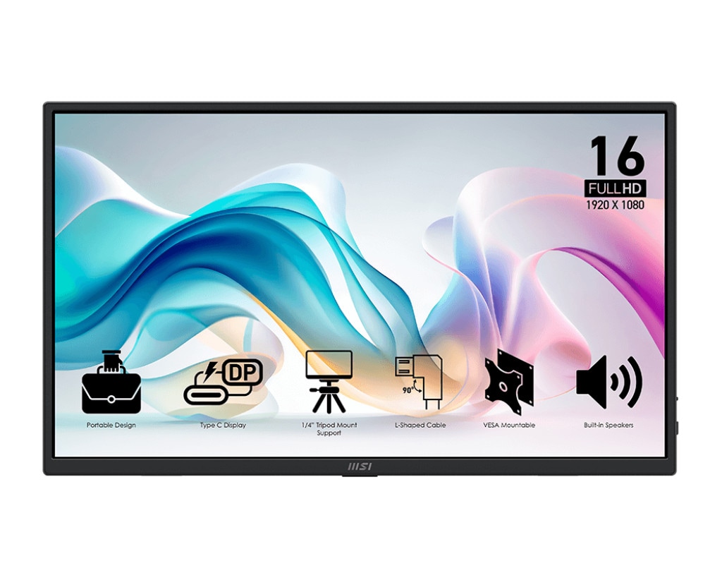 Image of 16" MSI PRO MP165DE E6 - LED monitor - Full HD (1080p) - 16"