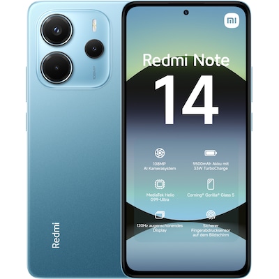 Xiaomi Redmi Note 14 6/128GB Dual-SIM Smartphone ocean blue
